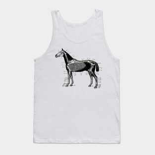 Horse Skeleton Drawing Tank Top